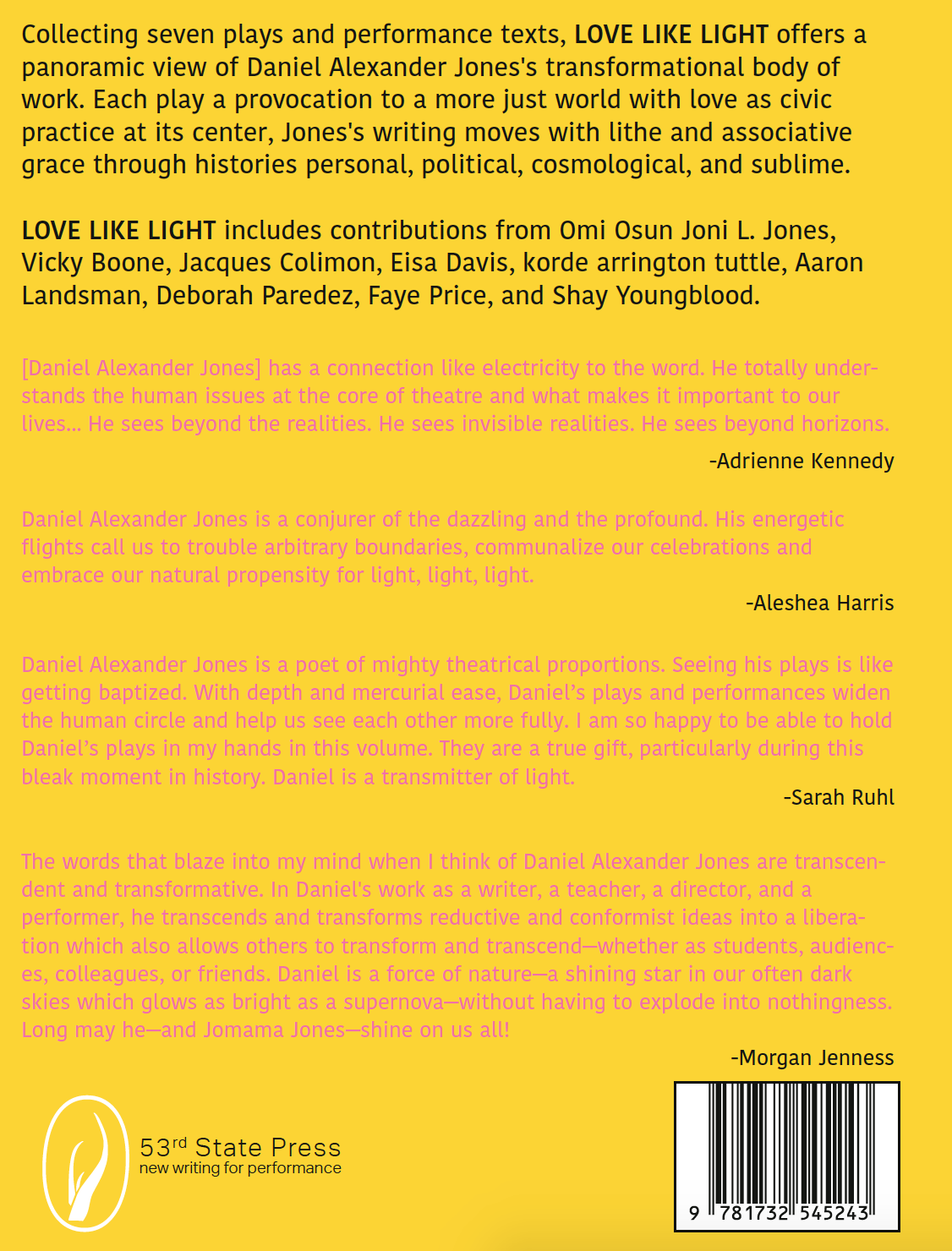 Love Like Light: Plays and Performance Texts