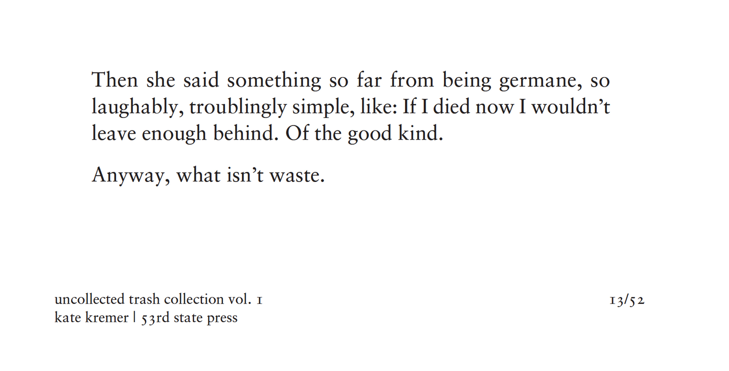 uncollected trash collection